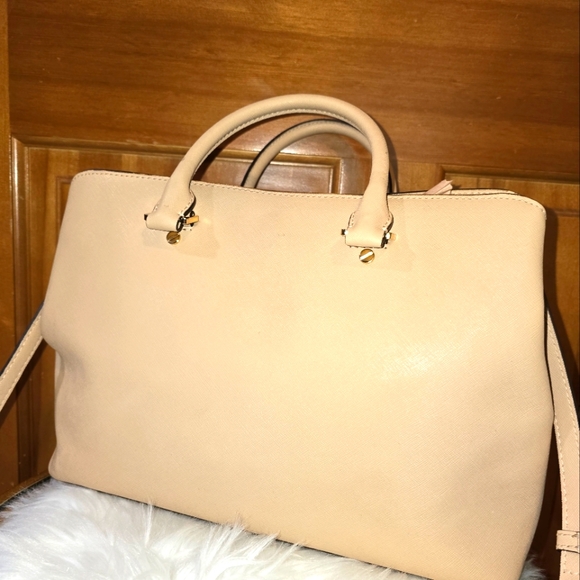 Euc michael kors leather savannah satchel bag